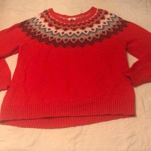 Coral sweater!